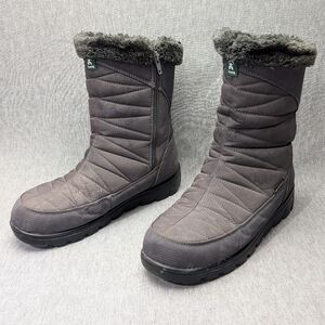 Kamik Hannah Zip Winter Boots Women's Size 8 Grey Waterproof
